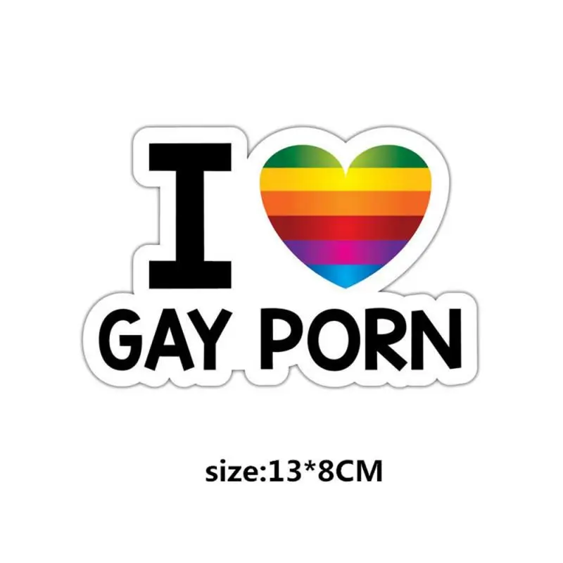 Car Stickers I LOVE GAY PORN Reflective For BMW E30 E34 E36 E39 E46 F10 F11 F31 G30 M1 M2 X1 F48 X3 X4 X5