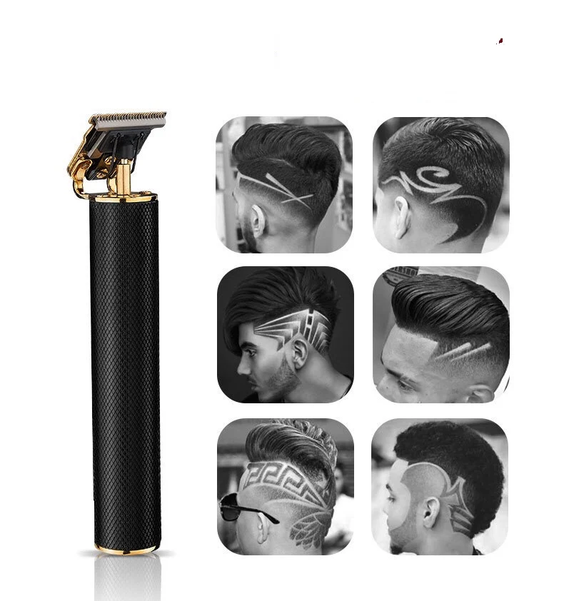 Electric Clipper Trimmer Ceramic Push Cordless Men USB Rechargeable Baldheaded Hair Trimmers Hair Cutting Trimmer Cordless