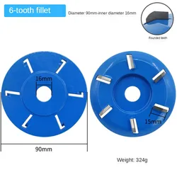 90mm ağaç İşleme Spade disk ark ahşap oyma açı öğütücü öğütme ve oyma altı diş bıçağı