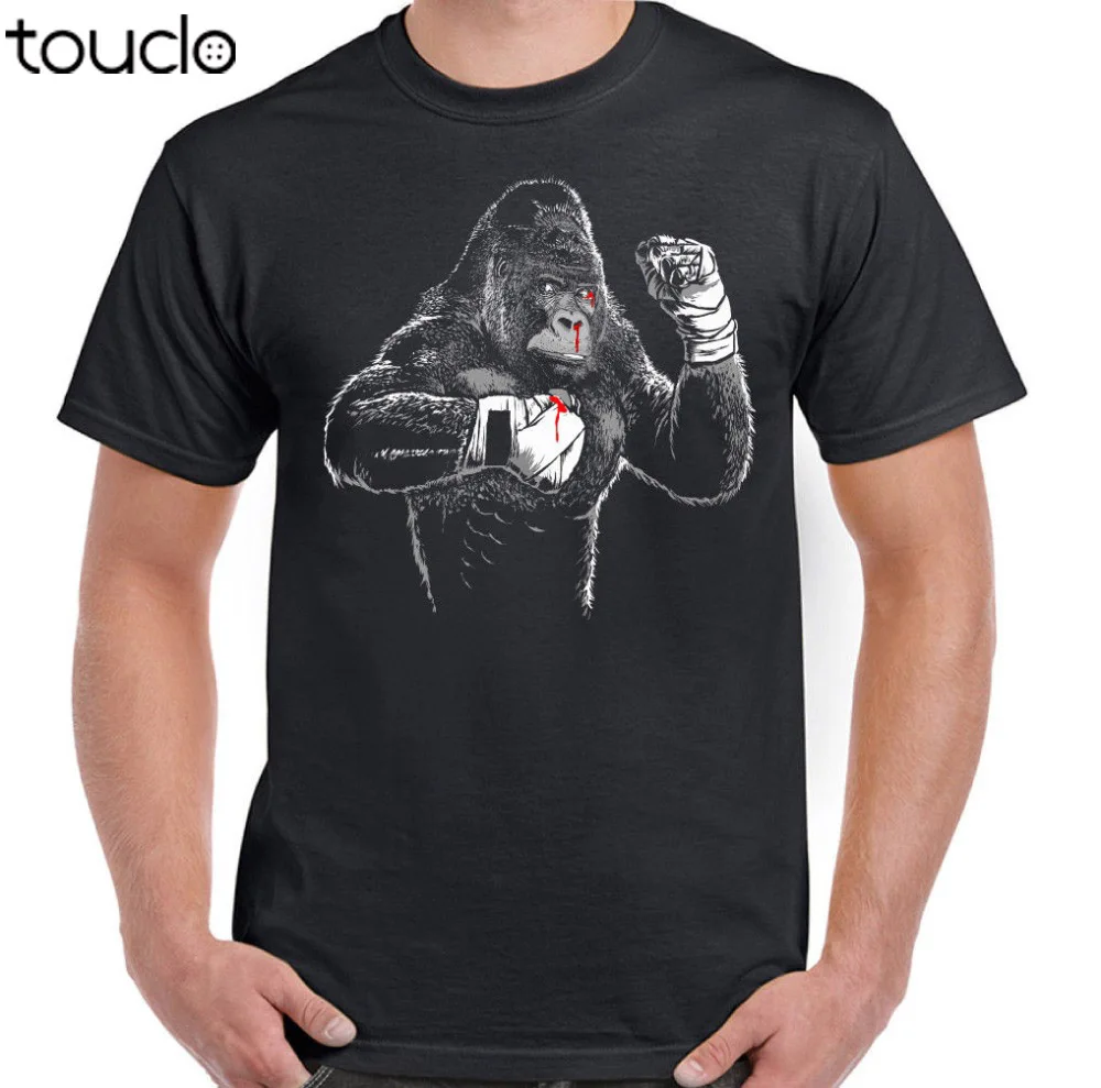 Camiseta divertida de gorila de boxeo para hombre, camisa Hipster de manga corta para entrenamiento de Kick Boxing, Mma, Muay Thai, 2019