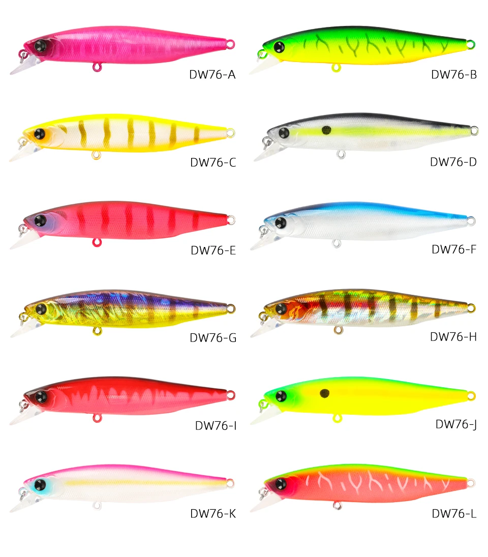 TSURINOYA 88SP Suspending Minnow Angelköder 88mm 10,3g DW76 Lange Casting Künstliche Harte Köder Hecht Bass Big Trout Jerkbait – Detail 6