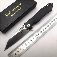 Eafengrow EF934 D2 Folding Knife G10 Portable Camping hunting Pocket Knife Hunting Fruit Jackknife EDC Kitchenware Outdoor Tool