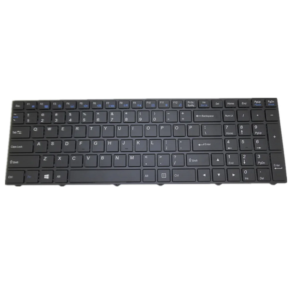Imagem -01 - Teclado do Portátil para Clevo N151 N151cu N151zu Preto Eua Estados Unidos Edição teclado do portatil para clevo n151 n151cu n151zu preto eua estados unidos edicao 01