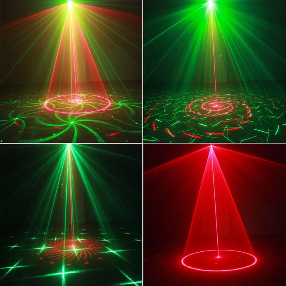 Voice Control Music Rhythm Flash Light DJ Disco Stage Light LED Laser Projector Stage Dancing Party Lights Stage Effect Lighting