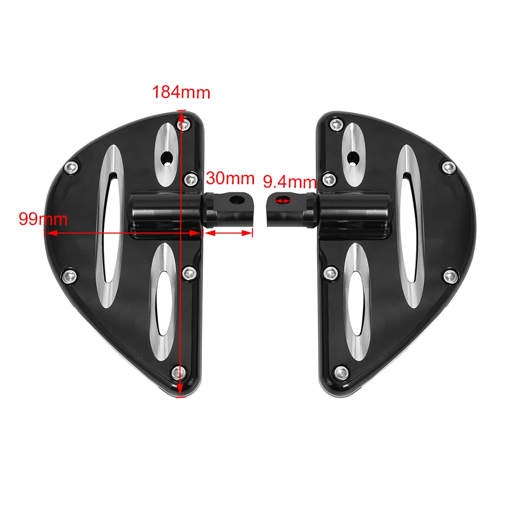 Motorcycle Chrome Passenger Floorboards Rear Foot Pegs Footrest For Harley Softail Heritage Touring Electra Glide Sportster Dyna