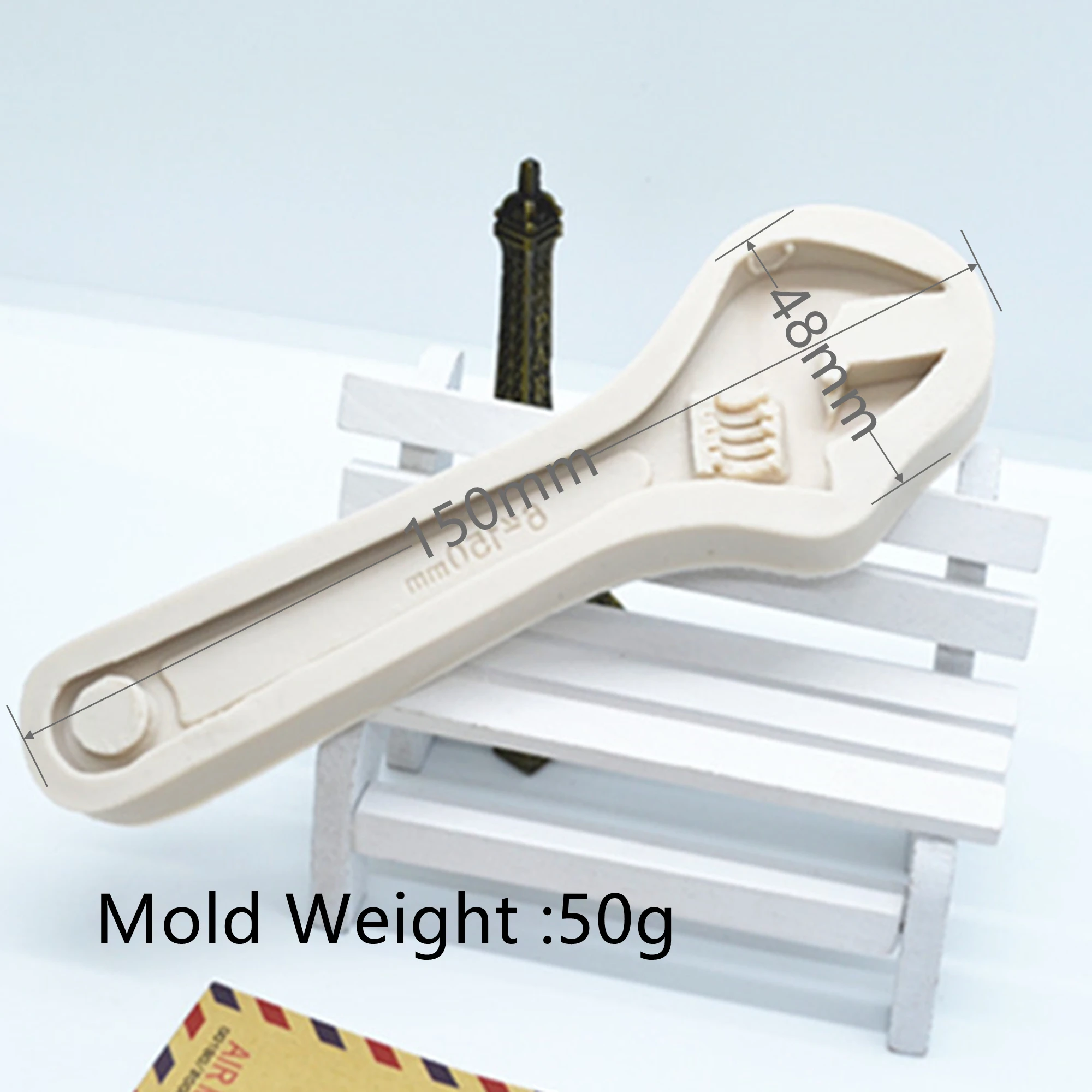 3D Wrench Silicone Mold Resin DIY Cake Fondant Moulds Kitchen Baking Tools Dessert Chocolate Lace Decoration Tools