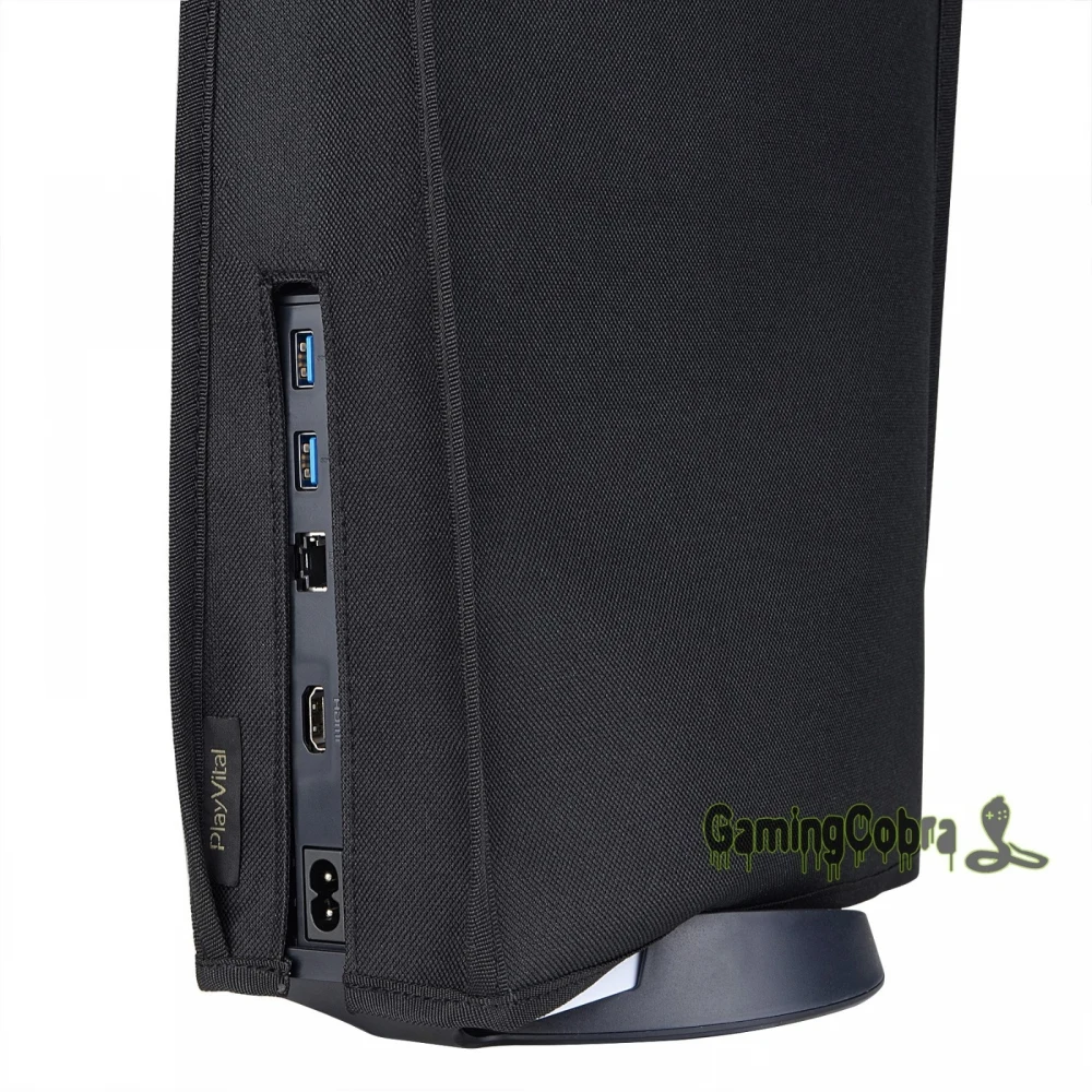 PlayVital Miękka nylonowa osłona przeciwpyłowa Wodoodporna osłona przeciw zarysowaniom do konsoli ps5 Digital Edition i Disc Edition