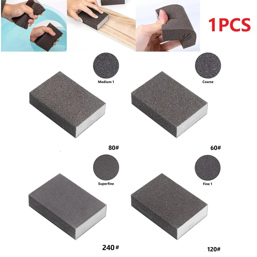 Sanding Sponge Blocks 60 80 120 240 Grit Wall Grinding Sand Brick Sandpaper Woodworking Furniture Paint Craft Polishing Pad Tool