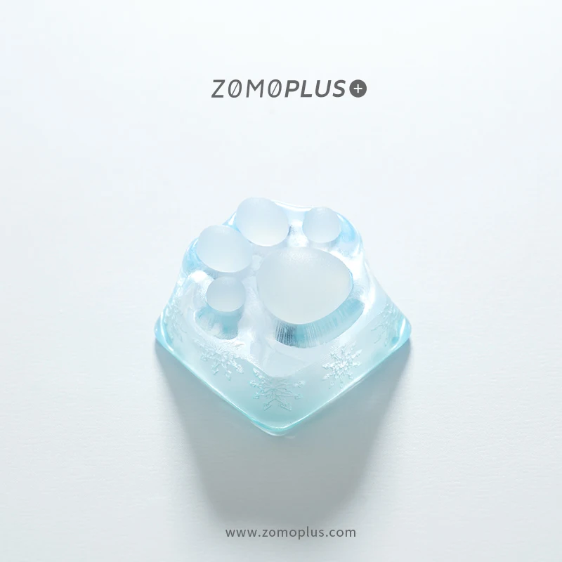 ZOMO PLUS 귀여운 3D 프린트 레진 및 실리콘 사쿠라, 티파니 키티 발, 장인 키캡, 기계식 키보드, 고양이 발 키캡