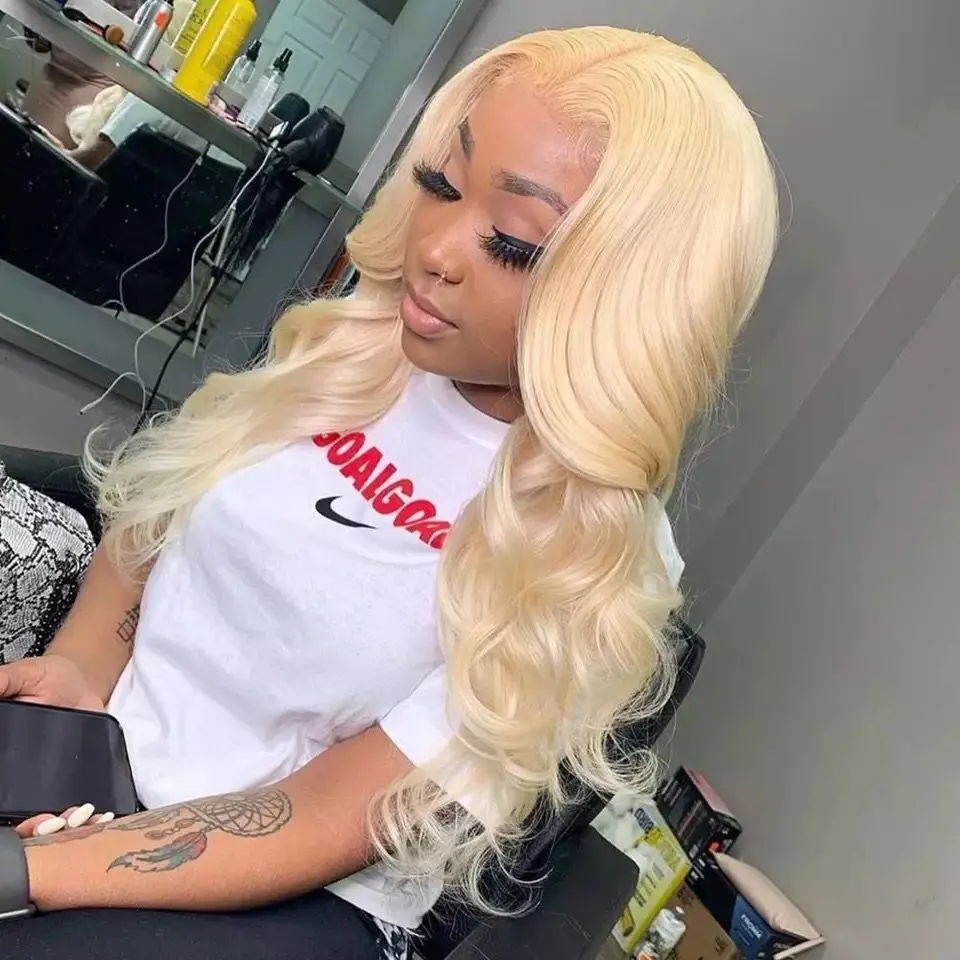 

JayMay Body Wave Wig Pre Plucked Blonde Wig 13x6 Lace Front Wigs Human Hair 613 T Lace Frontal Wig Transparent Lace Wig