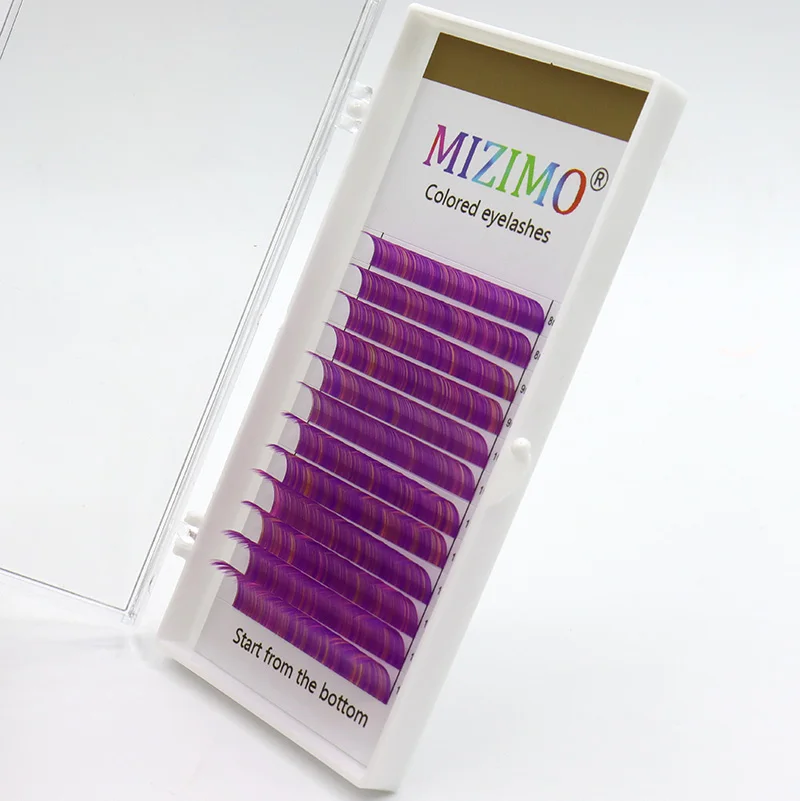 MIZIMO New Color Grafting Eyelash 8-13mm Mixed Multi-color Mixed Makeup Eyelash Extension Tool