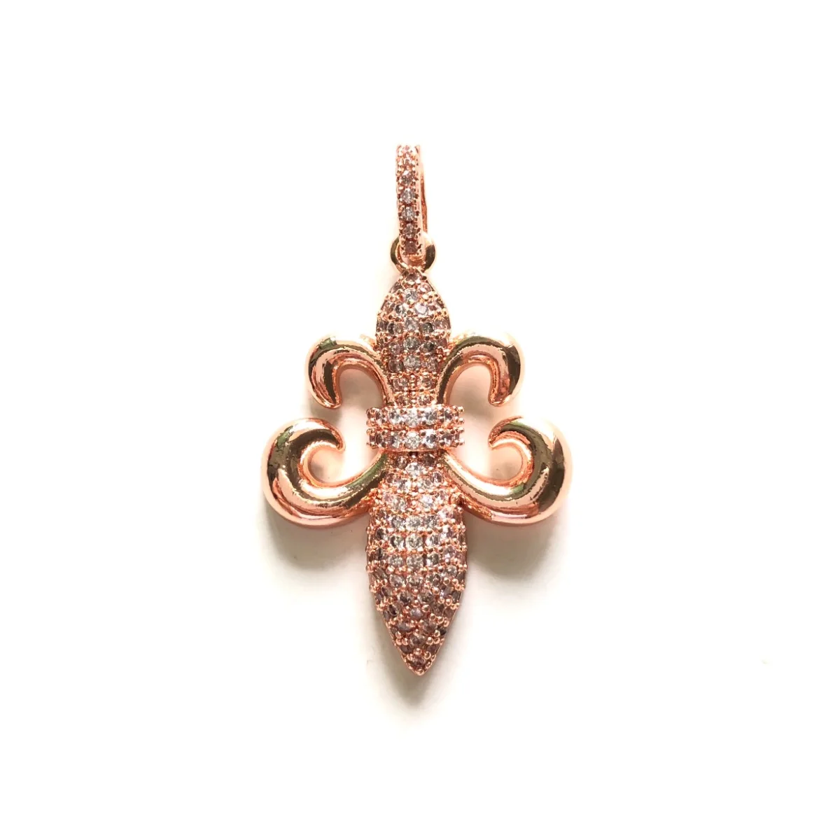 5pcs Fleur De Lis Iris Flower Charm for Women Bracelet Girl Necklace Making Bling Symbol Pendant Handmade Jewelry Finding Supply