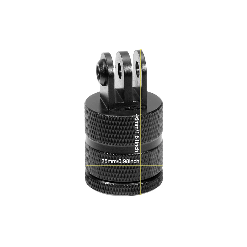 삼각대 마운트 모노포드 어댑터, 360 도 회전 알루미늄, GoPro Hero 10 9 8 7 6 5 4 SJCAM Yi Eken DJI Go Pro 카메라용