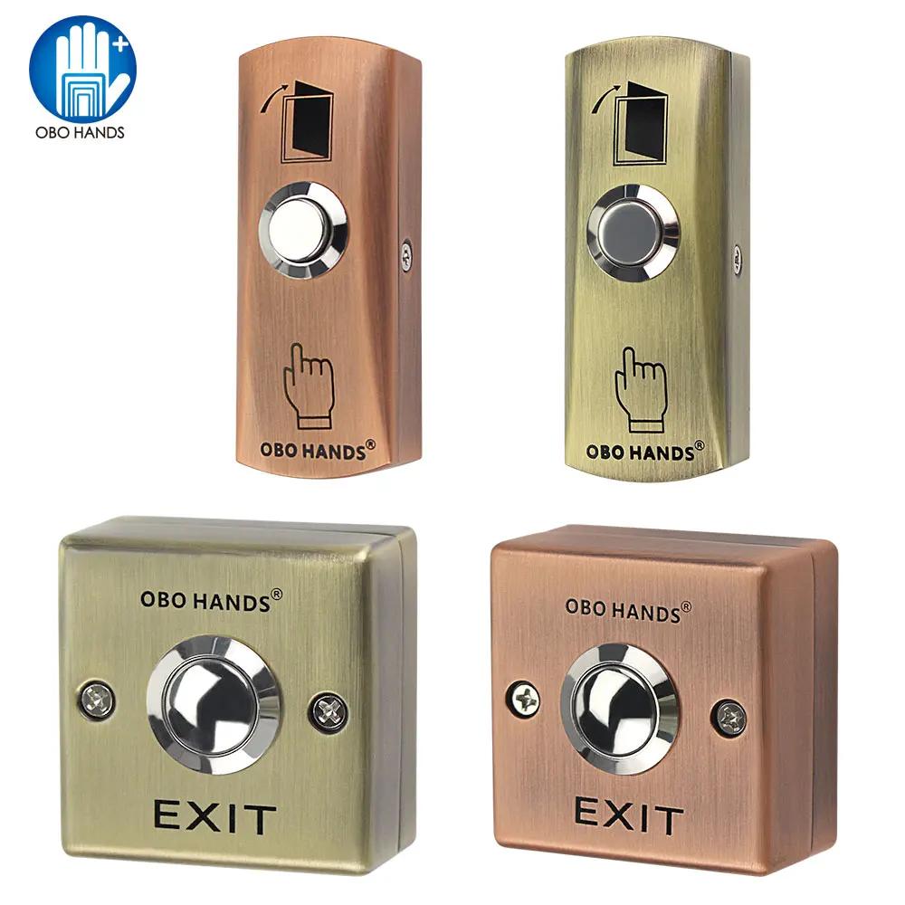 Metal Door Exit Button Switch Release Push Button Waterproof Door Opener for Electric Lock Access Control System Video Intercom