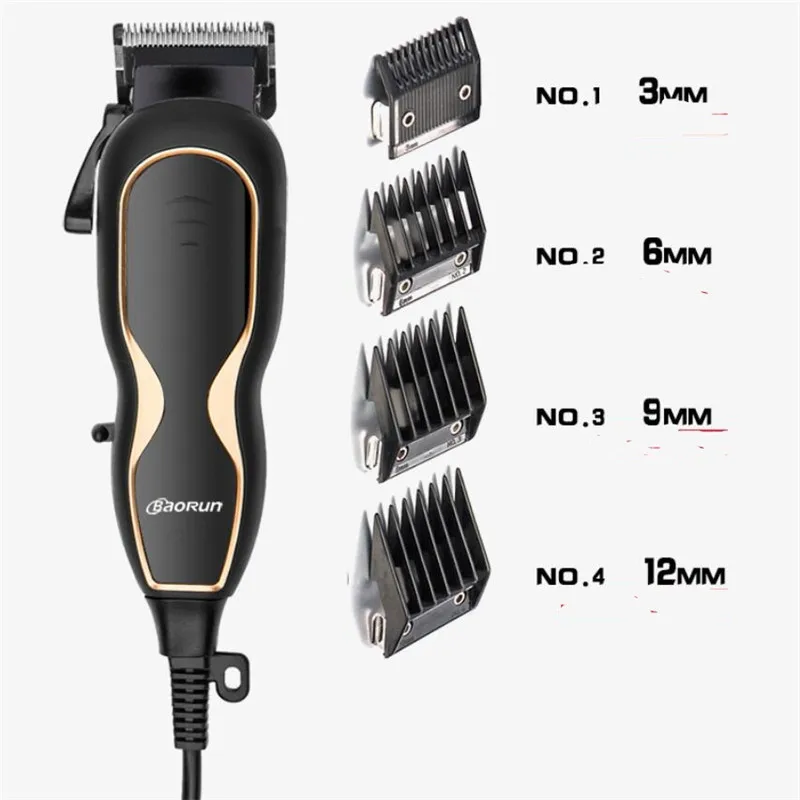 Rasoio da barbiere professionale con filo elettrico tagliacapelli rasoio parrucchiere strumento da taglio barbiere adulto testa taglio di capelli macchina rasoio