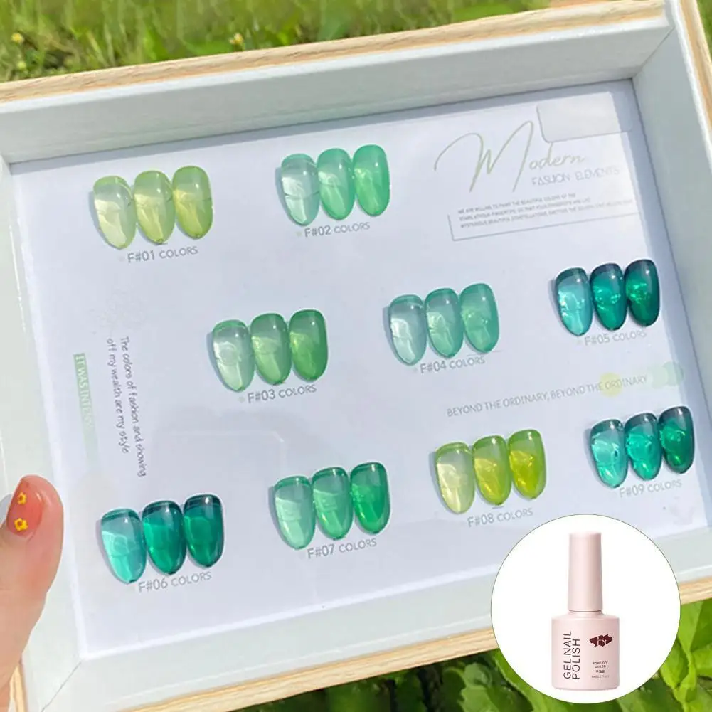 Verhéritage à Ongles Translucide en Gelée pour Salon de Manucure, Ensemble de Gel de Printemps, à la Mode, à Enlever Facilement, Accessoires de miles, Longue Tenue, 8ml