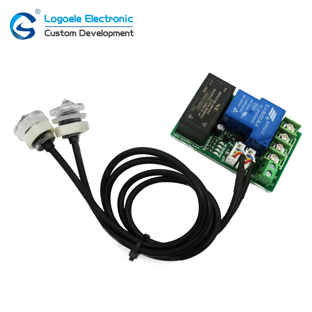 Double Liquid Level Sensor Alarm Module Infrared Water Level Detection Switch Relay Output