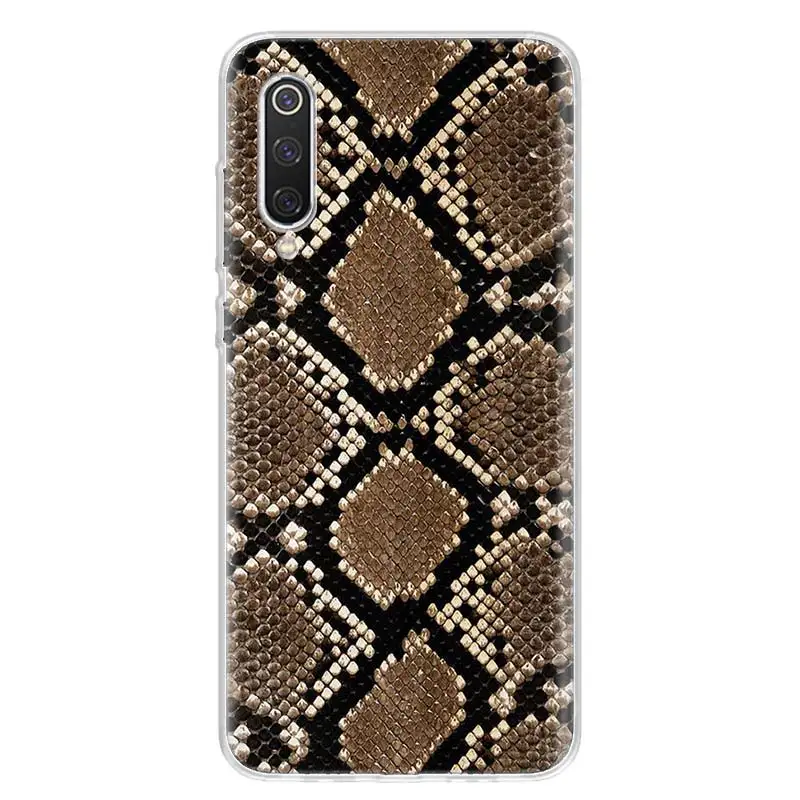 Snakeskin Pattern Phone Case For Xiaomi 13 Mi 11 10 Ultra 12 Lite 5G 12X 12T 11i 10T 11T Pro 9 9T 8 6X 5X Cover Soft Capa Shell