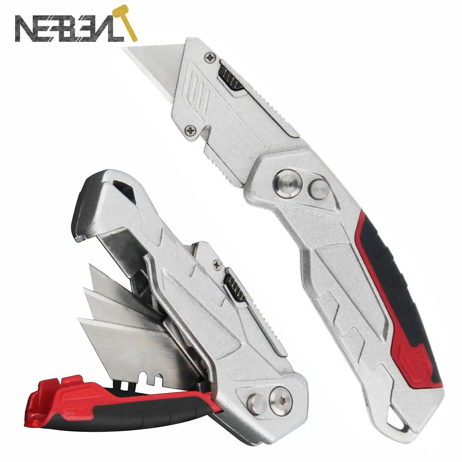 Electrician Folding Knife Included 4 Pcs Steel Blade For Outdoor Camping Cutting Paper cut Plastic pipe Multipurpose Easy Carry