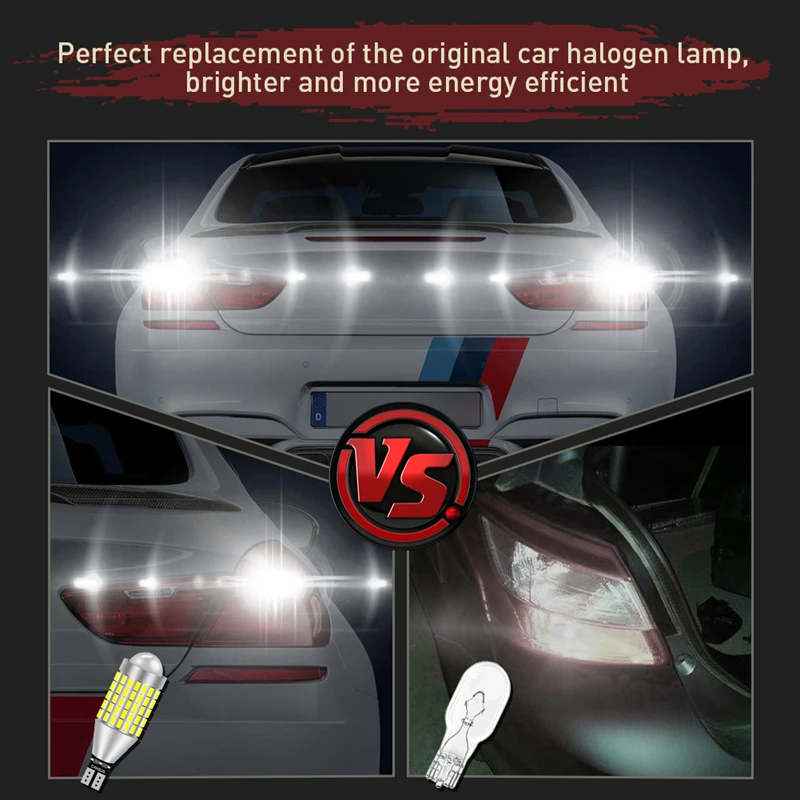 1pcs 1200LM W16W T15 LED Bulb Canbus Car Backup Reverse Light For Mercedes Benz AMG CLA W203 W211 W204 W210 W124 W212 W202 W205 view 6