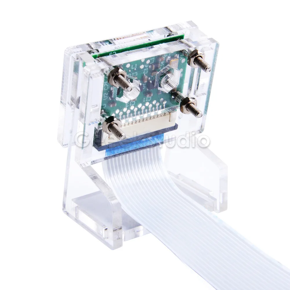 Raspberry Pi 4 Model B 5MP Camera Module Board with Acrylic Holder Bracket Webcam Video for RPI 4B / Zero (W) / 3B / 2B