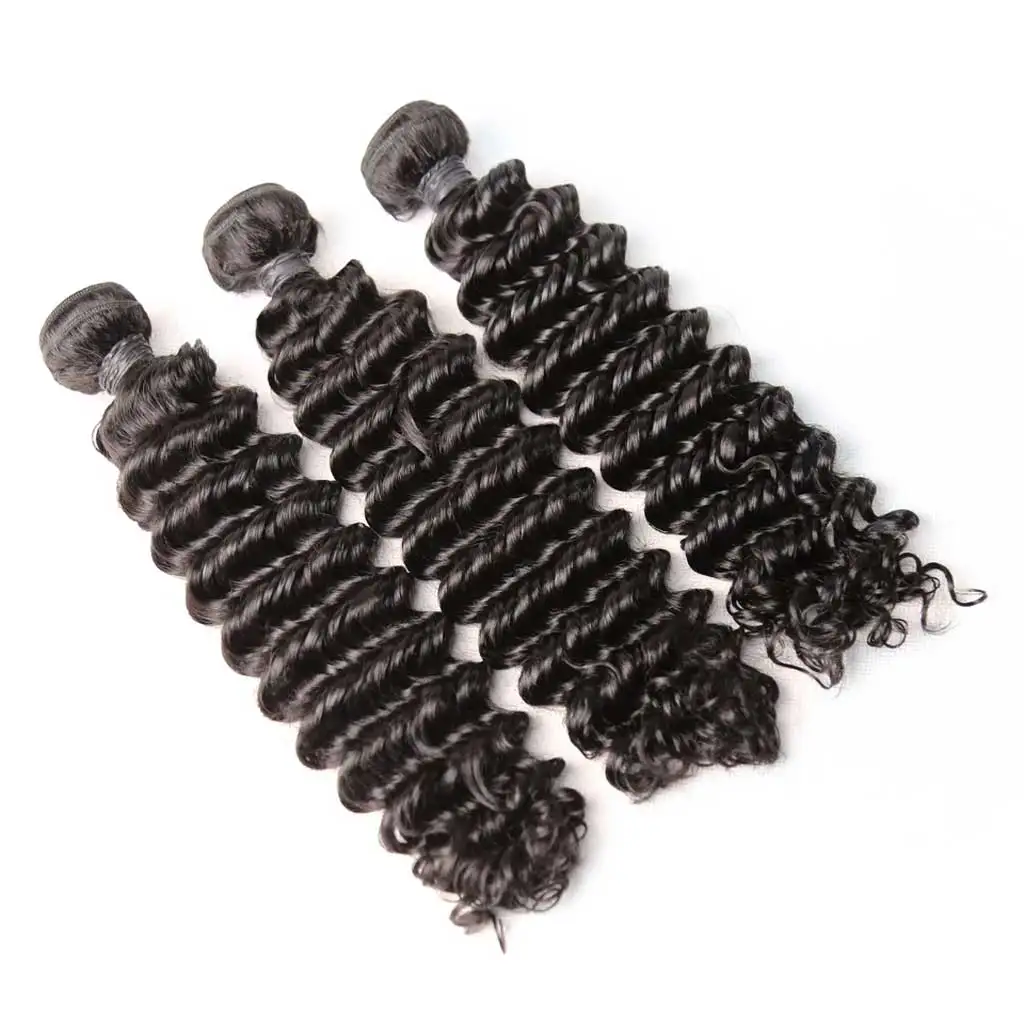 40 zoll Tiefe Welle Menschliches Haar Bundles Malaysische Verworrene Lockige Haar Bundles 1/3/4PCS Menschliches Haar verlängerung Knochen Gerade Haar Bundles