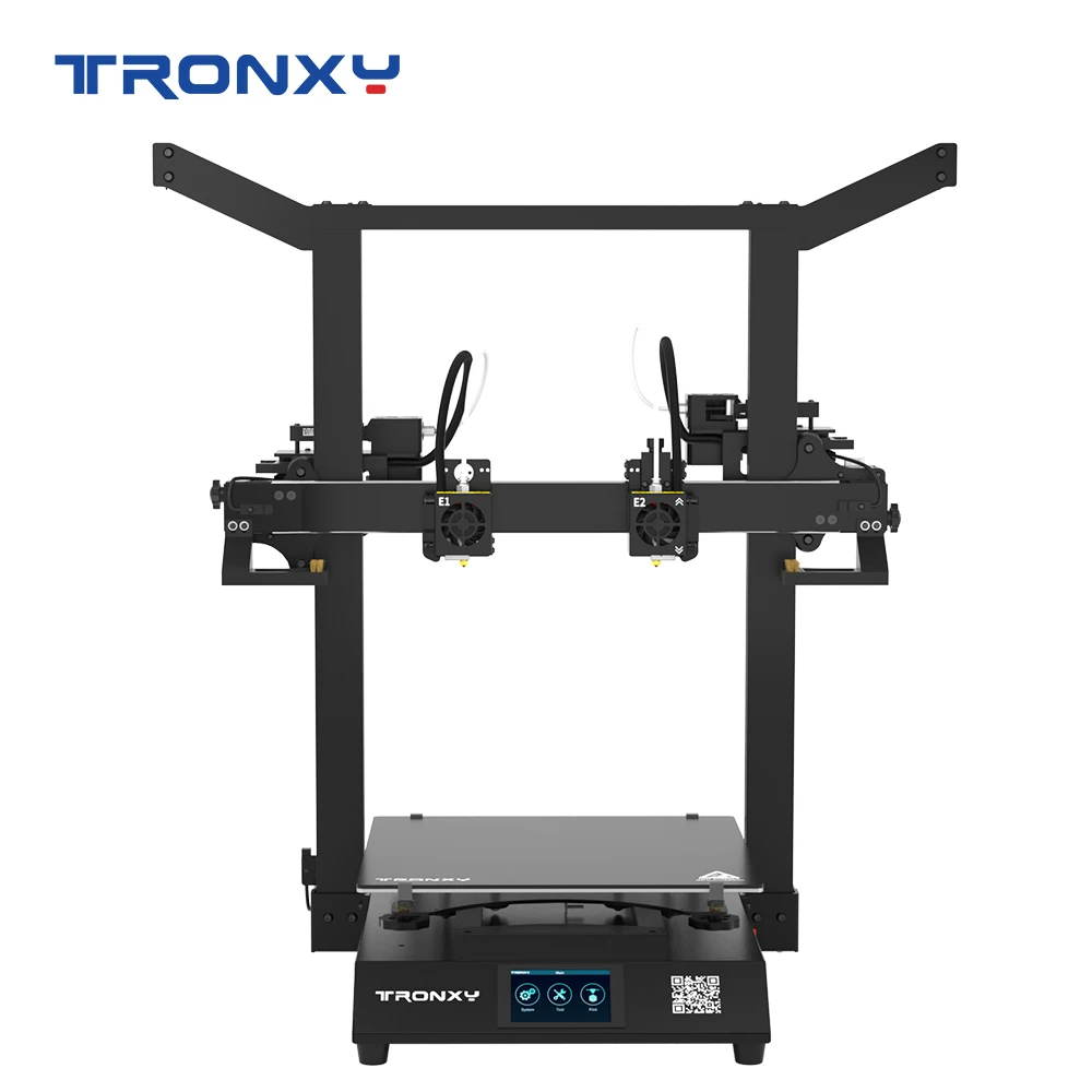 Imagem -02 - Tronxy Gemini s Idex Impressora 3d Multicolorido Cor Cabeça Independente Dupla Extrusora Grande Fdm Espelho Cópia Impressão 3d