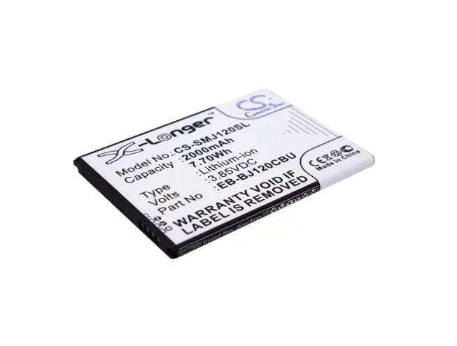 Cameron sino-bateria de 2000mah para samsung galaxy, peça de reposição compatível com os modelos amp 2 express 3, j1 2016, j1, 6, j1, 6 duos, 4g, lte, luna, net10