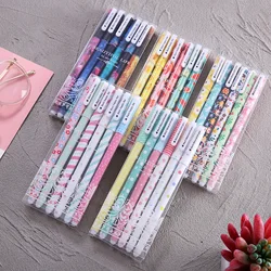 6 pcs/set Cute Gel Pens 0.38mm Colored Ink Roller Pen Kawaii Ballpoint Office Supply School Canetas Boligrafos Gift Stationery