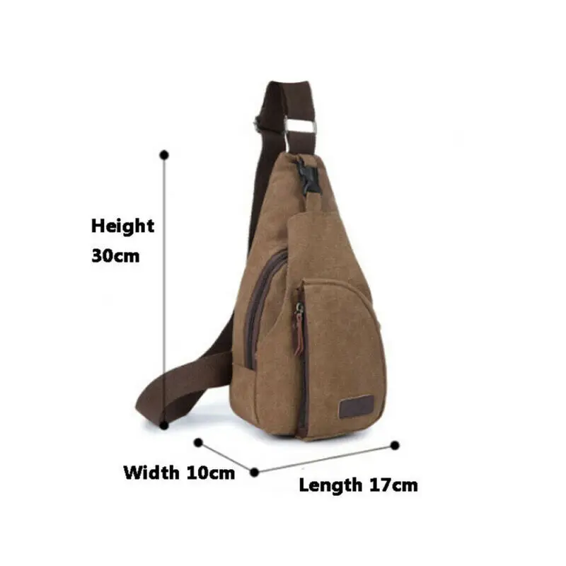 Men Women Crossbody Shoulder Bag Sling Chest Pack Sports Daily Travel