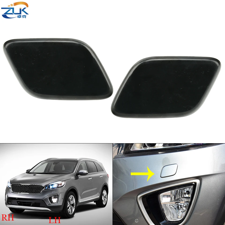 ZUK Headlight Washer Nozzle Cover Spray Case Cap untuk Kia Sorento 2015-2018 Dicat Headlamp Air Bersih Spayer Actuator tutup