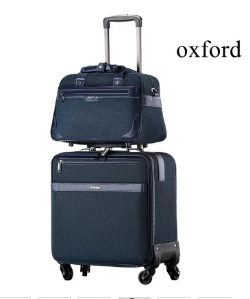 Men Spinner suitcase 4 wheels 18 inch Travel Rolling Luggage Bag Trolley Bags travel Baggage Suitcase Business Trip Bags wheels