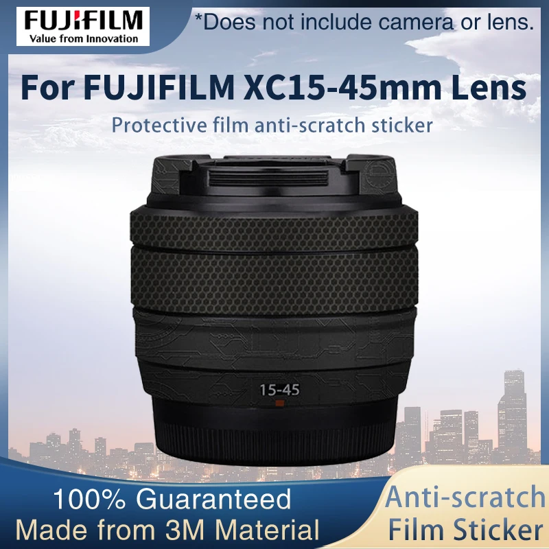 Objektiv schutz film Für FUJIFILM XC15-45mm Objektiv Haut Aufkleber Aufkleber Wrap Film Anti-scratch Protector Fall