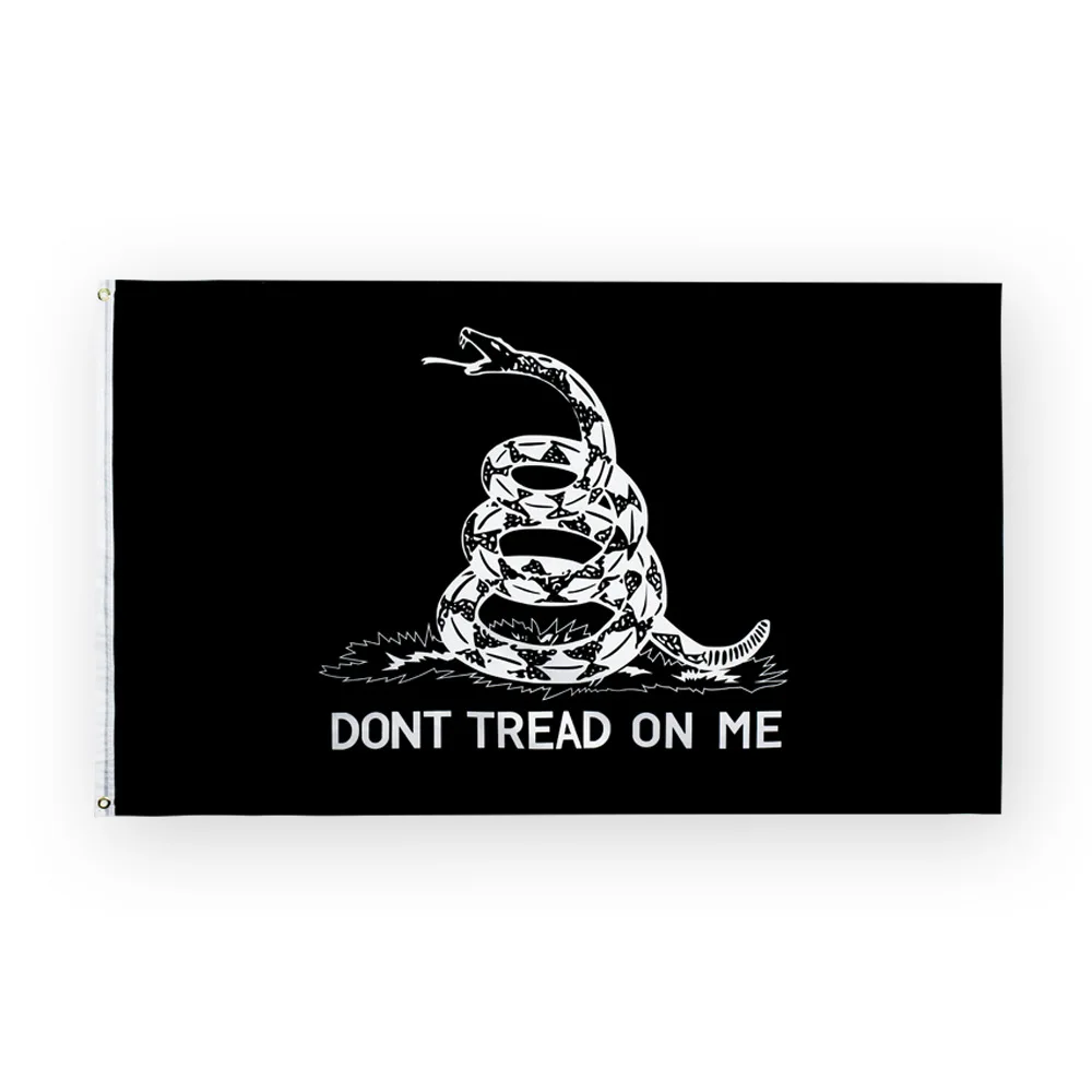 Snake Gadsden Flags, 90x150cm, for USA, Dont Tread On Me, Tea Party Rattle