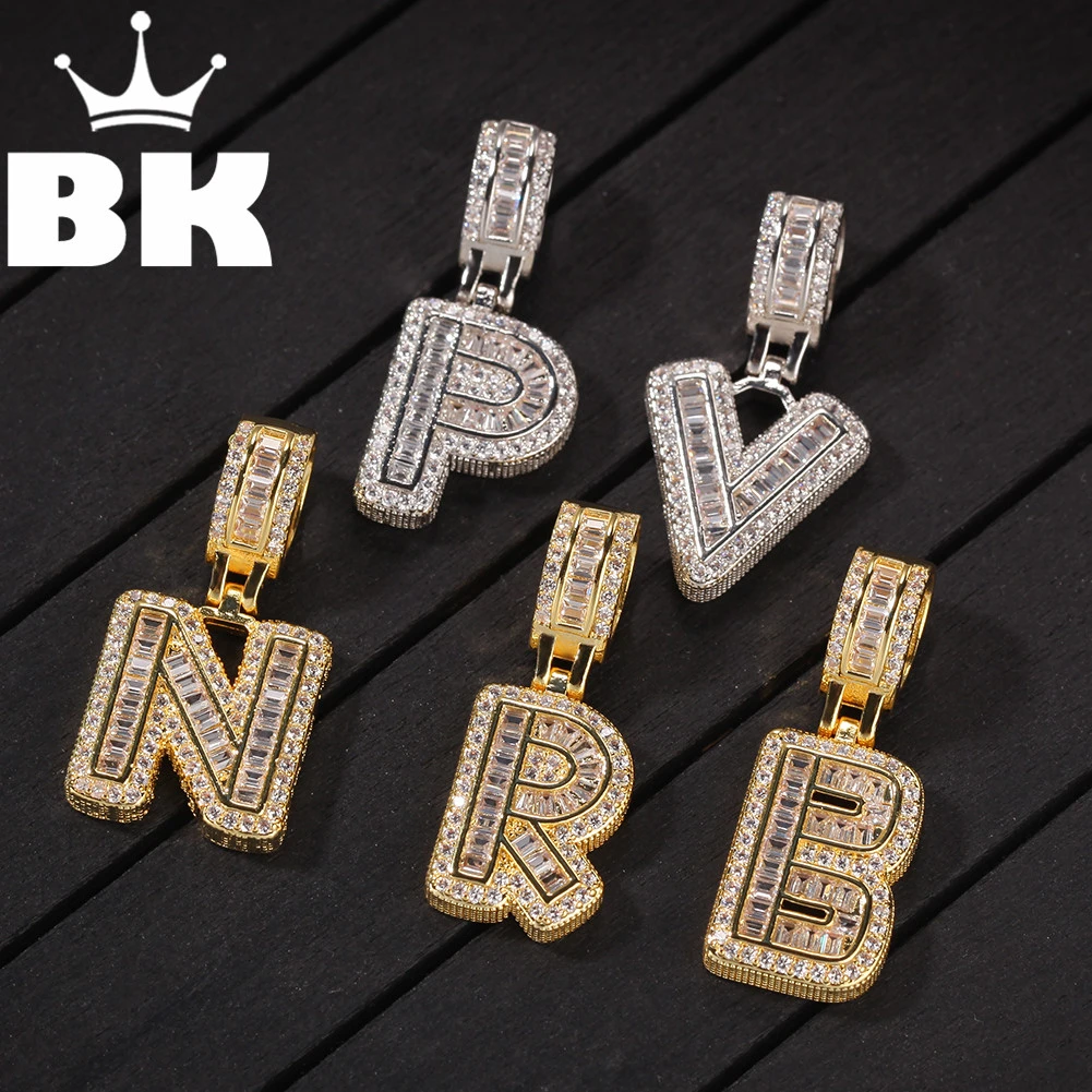 

Цепочка с подвеской в виде букв BLING KING для мужчин и женщин, небольшой кулон в стиле хип-хоп с фианитами, украшение на заказ