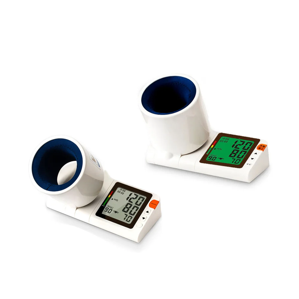 Wearable Portable heart rate and smart watch blood pressure monitor arm through cuff cylinder