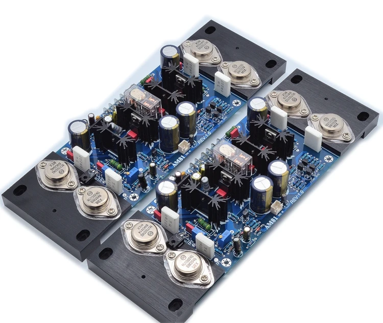 

A81 HiFi High power 200W post amplifier board gold sealed transistor with Protection circuit