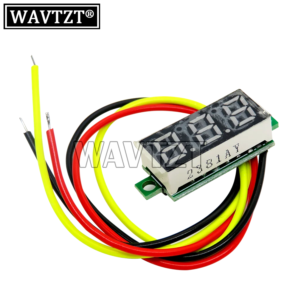 0.28 inch DC 0-100V 3-Wire Mini Gauge voltage meter Voltmeter LED Display Digital Panel Voltmeter Meter Detector Monitor Tools