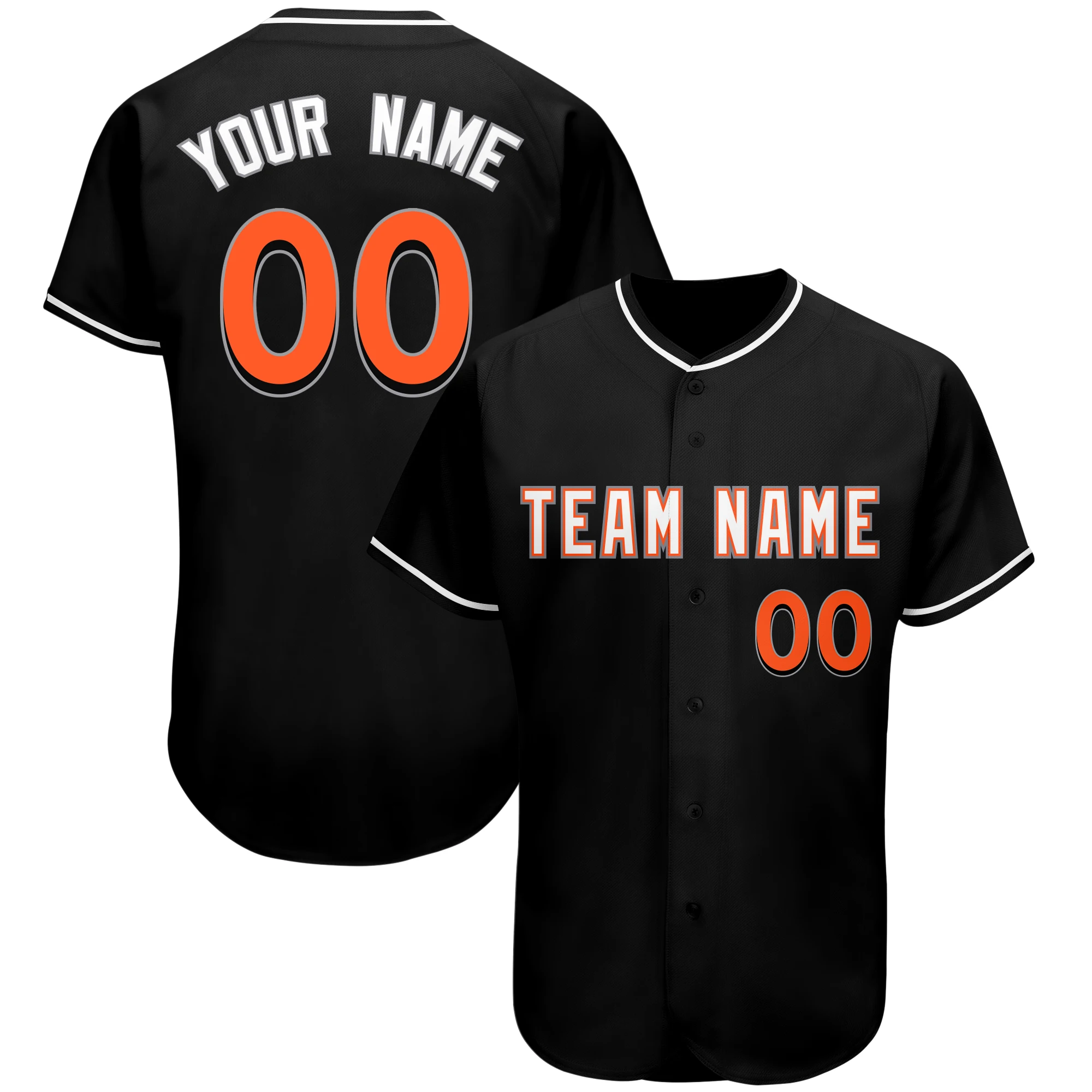 Custom Baseball Jersey Print Your Team Name Number Customized Active V-neck Soft Hip Hop Shirts for Adults Youth