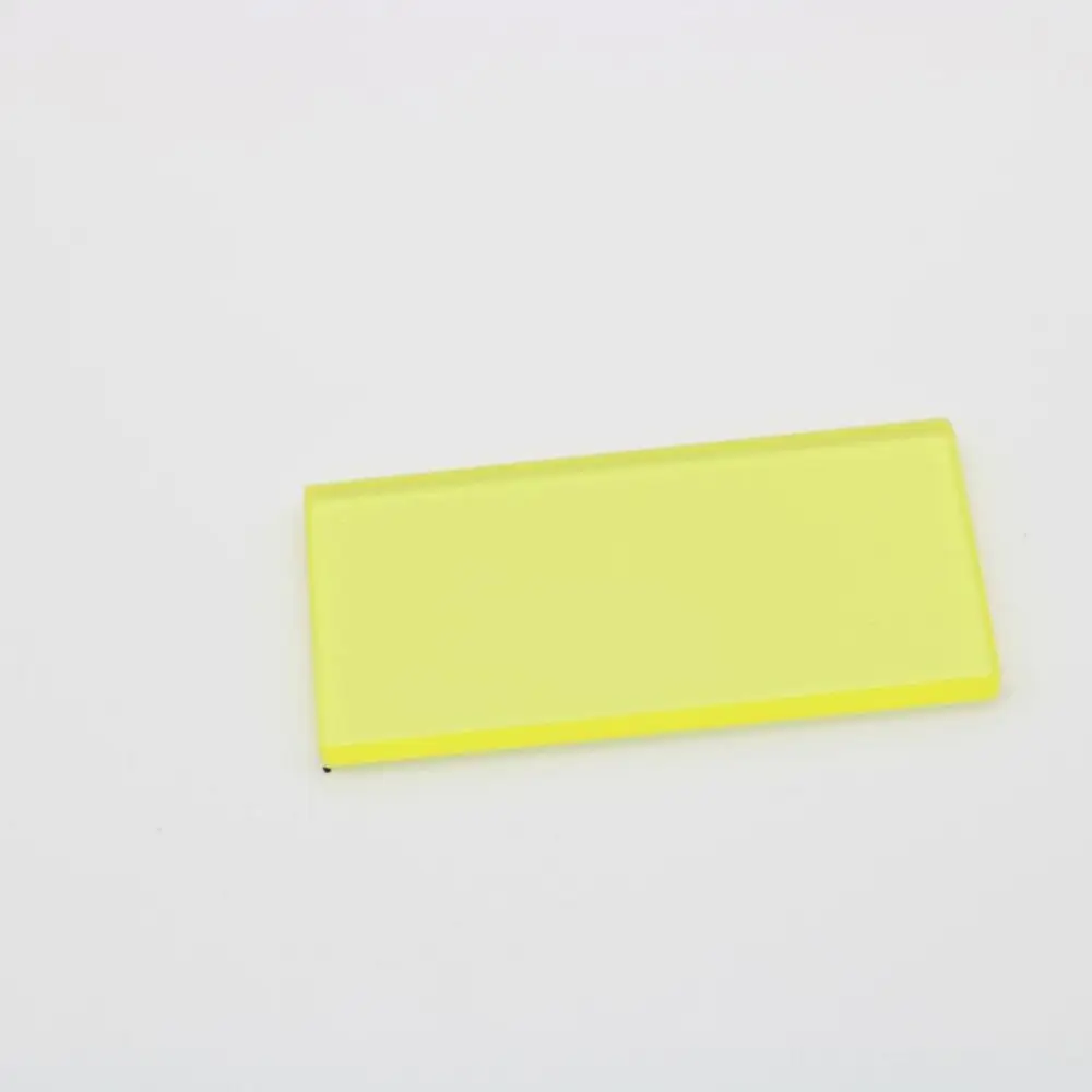 10 Chiếc Tổng Kích Thước 42X22X2Mm 450nm UV Cut Nhìn Thấy Được Và IR Dài Bandpass JB450 Vàng quang Học Màu Sắc Kính Cường Lực