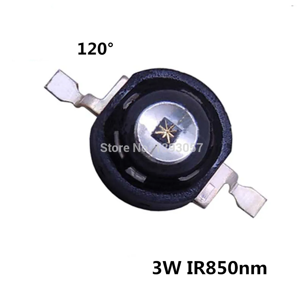 3W 5W Infrared IR High Power LEDs Emitter CCTV Camera IR Diode for Security Black LEDs 850nm 940nm 3W 700mA