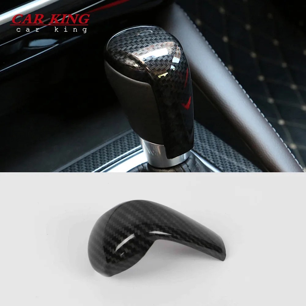 

ABS Carbon fiber For Mazda CX-3 CX 3 2016 2017 2018 Accessories Gear Shift Knob Sequin Cover Trim Interior Badge Garnish Molding