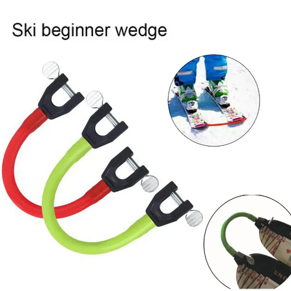 Ski Tip Connector Edgie Wedgie Winter Skiing Equipment For Beginner Learn To Ski With Ski Training Tip Connector For Kids Random