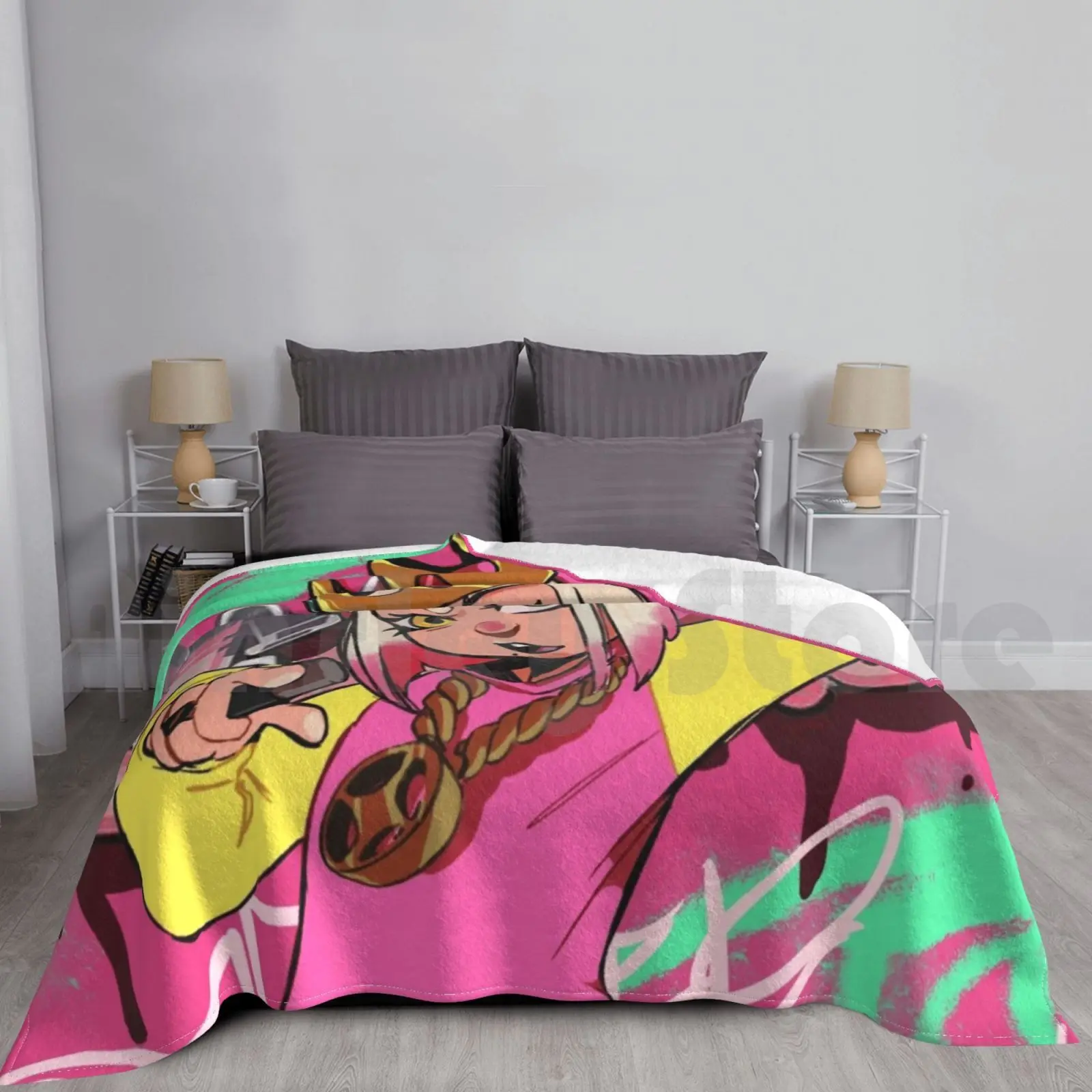 Human!pearl Blanket For Sofa Bed Travel Splatoon Splatoon 2 Off The Hook Pearl Marina Idol Video Game