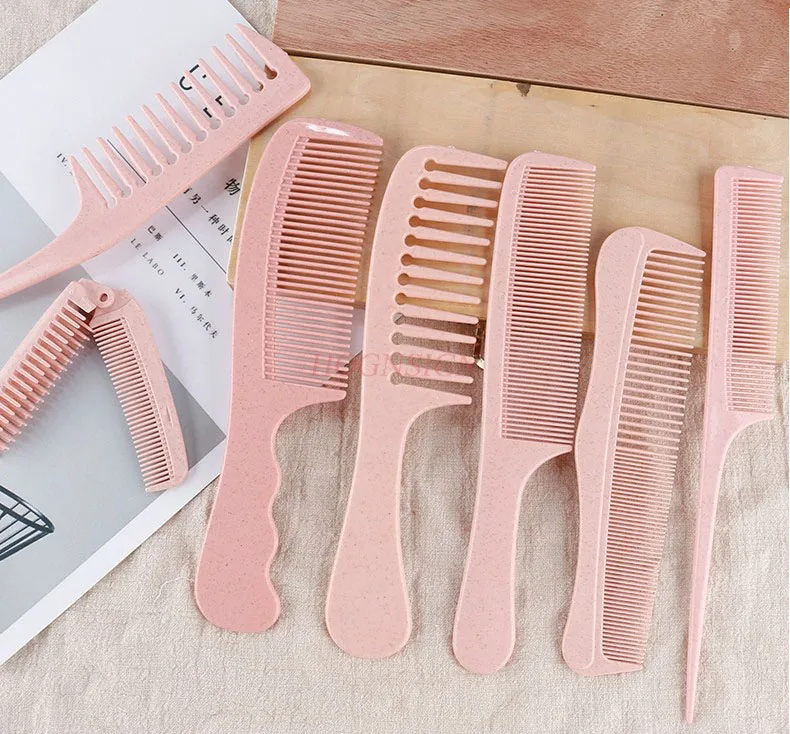 

Portable Lady Special Long Hair Comb Hairdressing Hair Cute Big Tooth Fine Tooth Dense Tooth Comb Portable Suit Sale