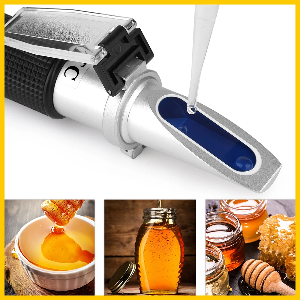 RZ High Concentration Brix Water 3 in 1 58%~92% Honey Refractometer Bees Sugar RZ127