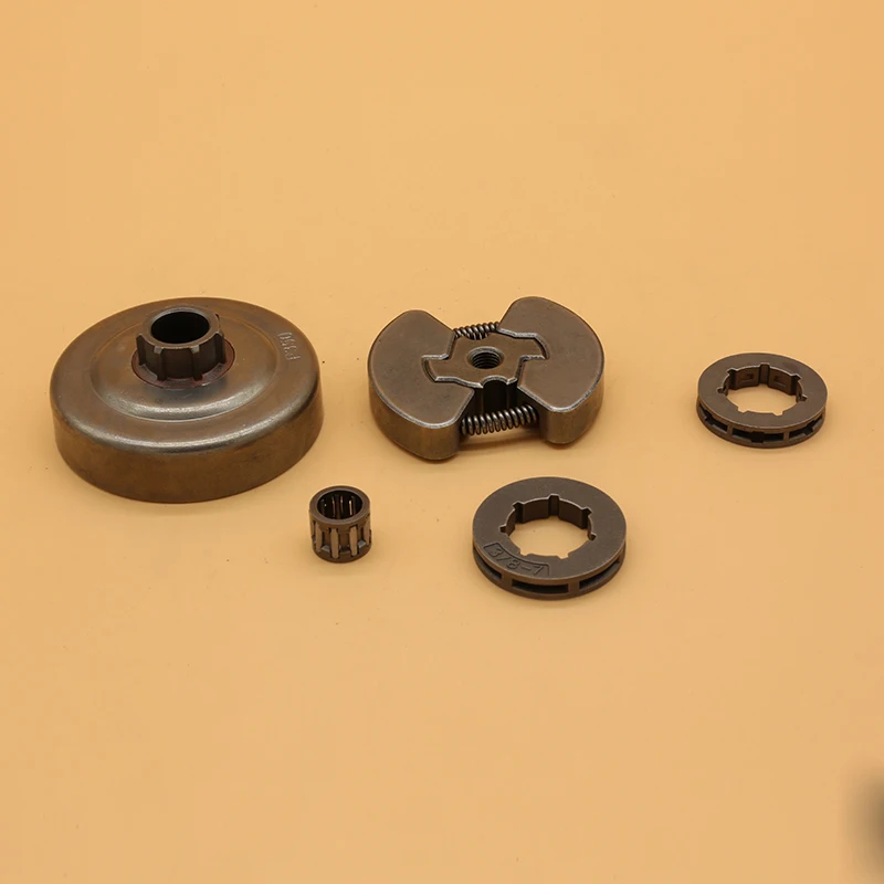 3/8" 7T Clutch Drum Assembly Sprocket Rim Bearing Kit For Partner 350 351 Chainsaw Spare Parts
