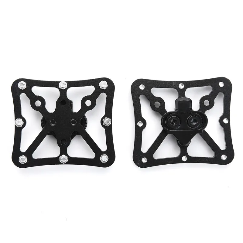 1 pair of mountain bike self lock pedal flat adapter for shimano spd looke MTB self lock pedal