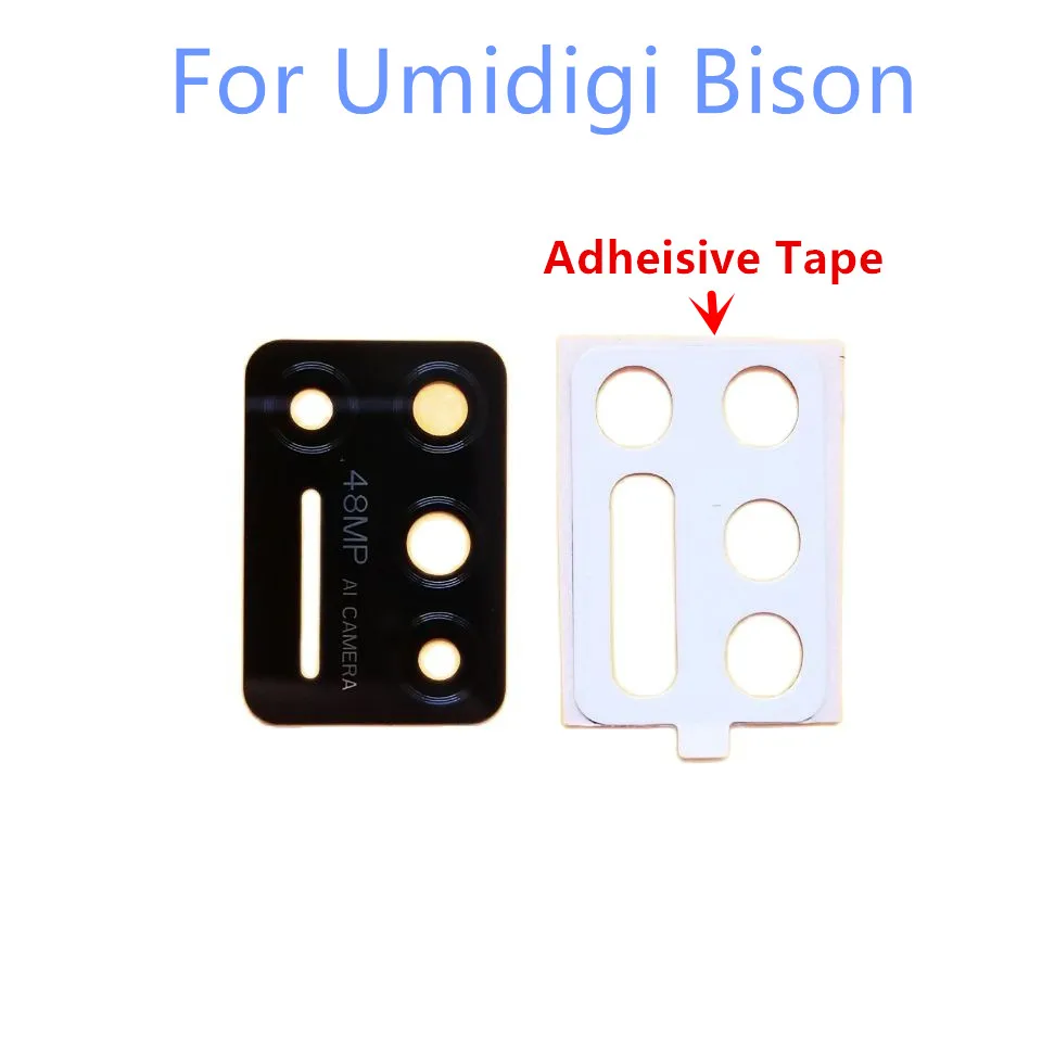 

New For UMDIGI BISON Back Rear Camera Lens Glass Cover For UMI UMIDIGI BISON Cell Phone Spare Parts Flims