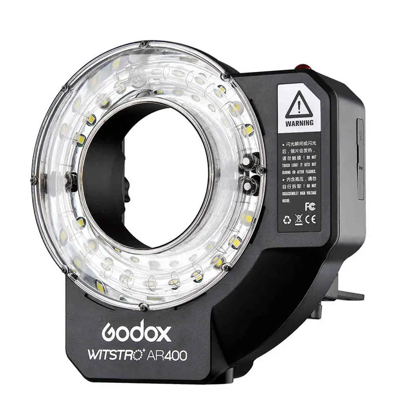 Godox Witstro AR400 400WS Flash Light Speedlite LED Ring